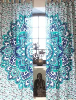 Mandala gardiner med print - 2 modeller