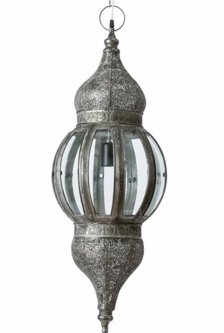 Marokko hængelampe med glas