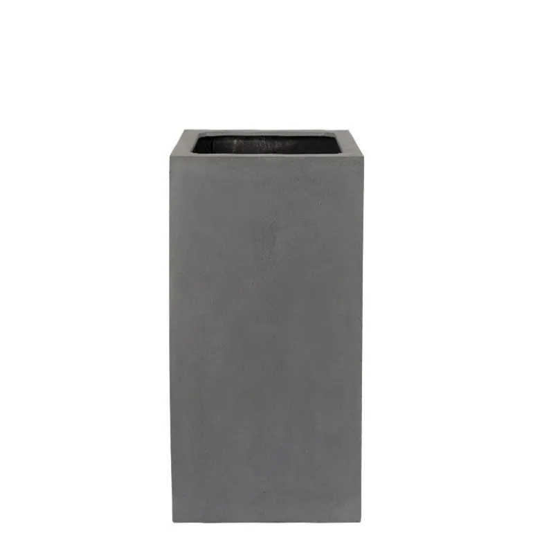 Mat krukke i sort eller grå fiberstone glasfiber - H.60cm + H.80cm + H.100cm