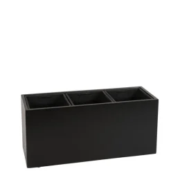 Matsort eller mathvid plantekumme / rumdeler med planteindsats og hjul - 4 størrelser