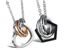 Modern twist halskæder til par