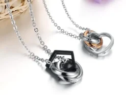 Modern twist halskæder til par