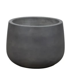Nordic Style Rund Krukke i Grå Fiberbeton - Ø.44cm + Ø.58cm