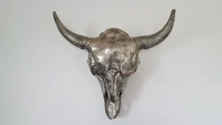 Okse kranie i rå alu / AFHENTNING