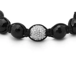 Onyx Kugle halskæde til mænd - 86cm