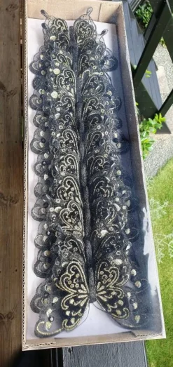 Organza sommerfugl - kasse med 12stk