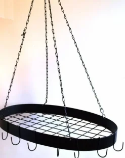 Oval hængehylde i jern