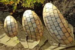 Ovale fade / gondoler med perlemor