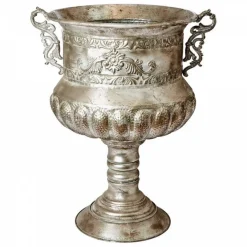 PALLETILBUD - Store pokaler / skjulere med ornament og ører - antik guld / antik sølv / antik hvid