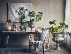 PALLETILBUD - Store pokaler / skjulere med ornament og ører - antik guld / antik sølv / antik hvid