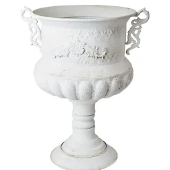 PALLETILBUD - Store pokaler / skjulere med ornament og ører - antik guld / antik sølv / antik hvid