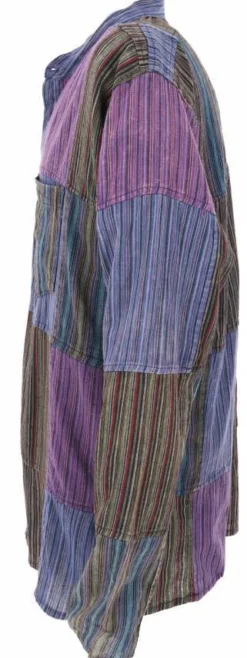 Patchwork bondeskjorte til Herre - 3 Modeller