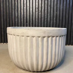 Petros lav krukke med horisontale striber - Ø.40cm