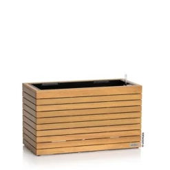 Plantekasser i Eukalyptus Træ Med Selvvanding - M/U Hjul