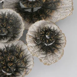 Polso vægdekoration / relief i håndmalet metal - 132cm - Pris for 2stk