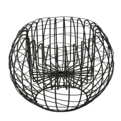 Potteskjuler i sort jern med jerntråde - Ø.26cm