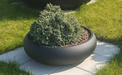 RESTSALG - Runde lave krukker i Fibercement - Ø.65cm / Ø.85cm