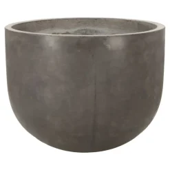 Rund indendørs krukke i fiberbeton - Ø.51 - Antrazit - Topkvalitet