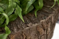 Rund krukke med ægte træbark - Ø.55cm