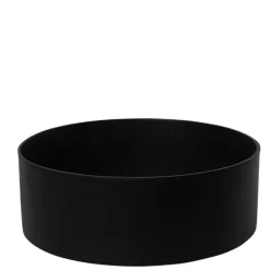 Rund lav rockstone plantepotte Ø.40cm - Sand + Sort + Grå