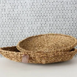 Runde fade / bowler i søgræs - 2stk - Ø.40 + Ø.50