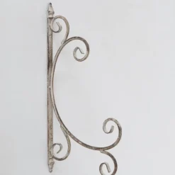 Salerno vægkrog i antik hvid rust - 45cm - 2 modeller