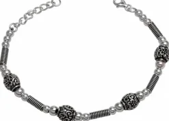 Sølvarmbånd med kugler