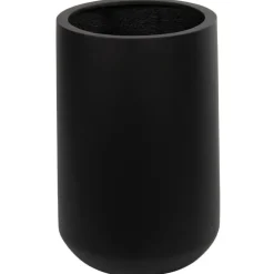 Sort, Hvid eller Grå krukke i mat fiberstone - H.53cm + H.65cm