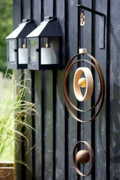 Sort væglanterne udendørs