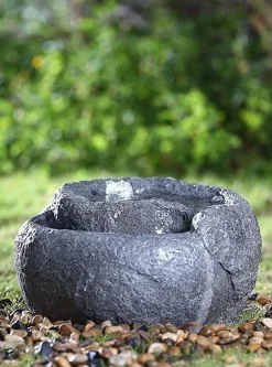 Spiral vandkunst med LED lys