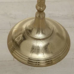 Stor 9 armet gulvlysestage guld / alu - 180cm