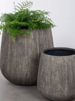 Stor Krukke i old wood look - Ø.46 / Ø.65