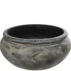 Stor lav krukke / planteskål i fiberbeton Ø.73cm