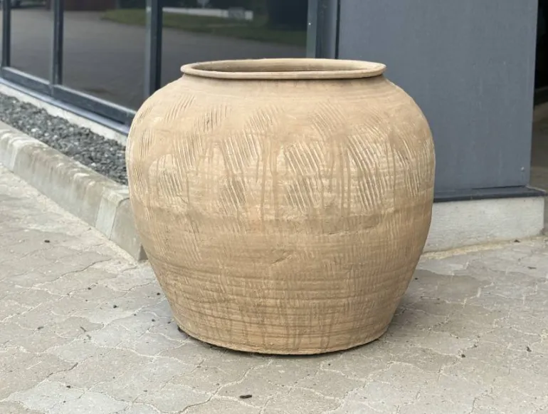 Stor Terracotta vintage krukke Ø.75cm