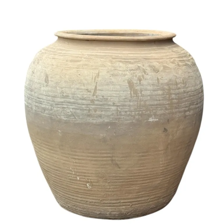 Stor Udendørs Vintage Lerkrukke - Ø.75cm