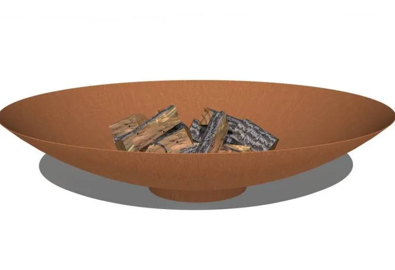 Store bålfade i rust / Corten Stål