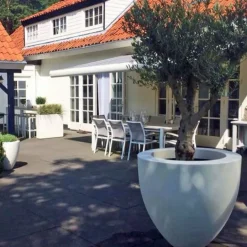 Store Canna Krukker RAL 7021 antrazit polyester - op til Ø.100