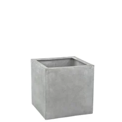 Store firkantede krukker i glasfiber - sort eller grå - VANDTÆTTE