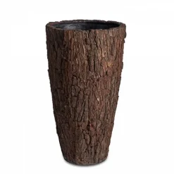 Store høje indendørs krukker med bark - 3 str