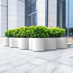 Store organic plantekasser i glasfiber - Udendørs + Indendørs