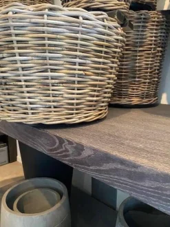 Store rattanpotter / pilepotter med indsats - Ø.55 - (Drypot)