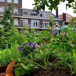 Store runde rustkrukker i corten stål - Ø.120 + Ø.150 + Ø.200 - MED BUND