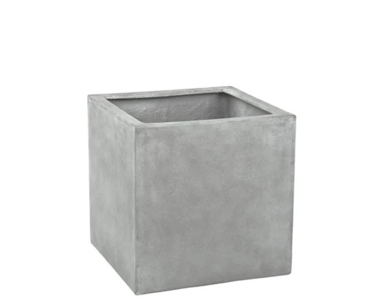 Store Sorte + Grå krukker - Firkantede plantekummer - Udendørs