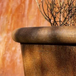 Store TUBE krukker i rust - 3 størrelser op til Ø.100cm til træer og palmer