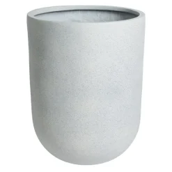 Stort sæt krukker i lysegrå fiberstone - H.105xØ.85cm