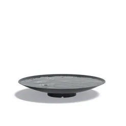 Stort vandfad / spejlbassin i coated antrazit galvaniseret stål