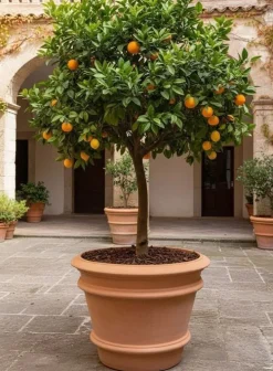 Toscana krukke i Terracotta - 4 str op til Ø.110cm