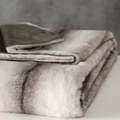 Tæppe/Plaid i rensdyr look - 150x200cm