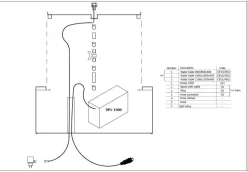 Vandkumme / Vandfontæne med lys / Aluminium