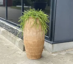 Vase med vintage mønster i Terracotta - H.65xØ.35